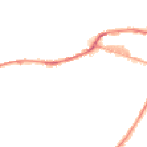Night-time road noise heatmap for HD1 3JS