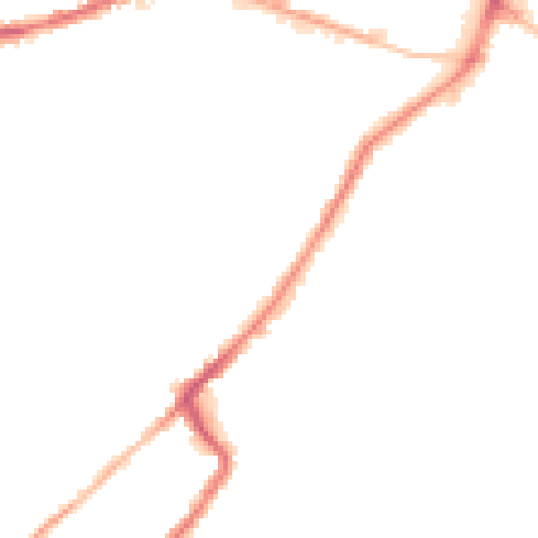 Night-time road noise heatmap for HD1 3QS