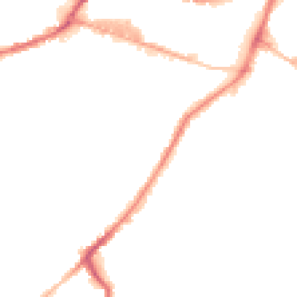 Night-time road noise heatmap for HD1 3RA