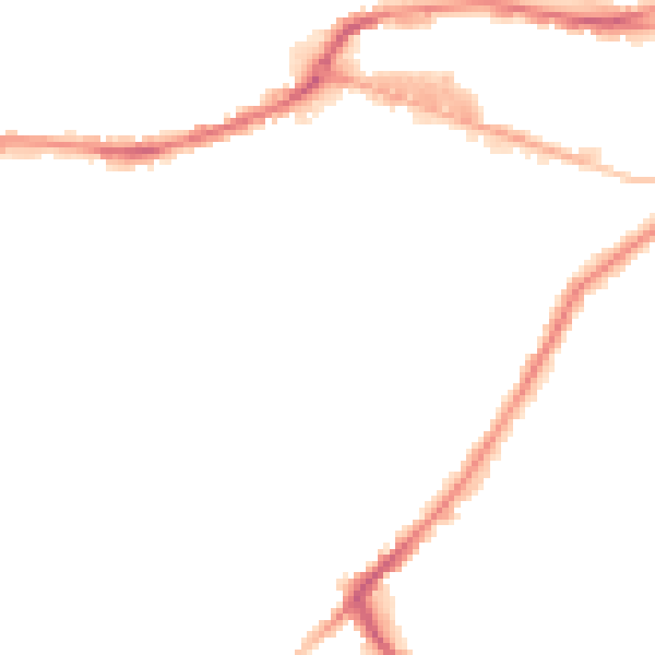 Night-time road noise heatmap for HD1 3SA