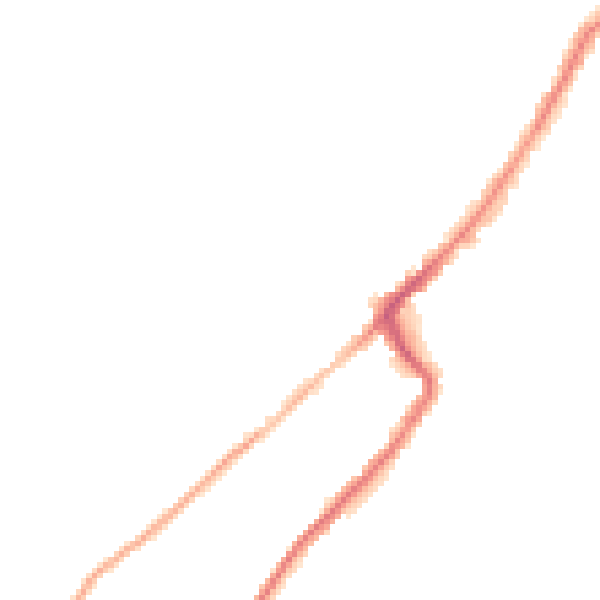 Night-time road noise heatmap for HD1 3TR