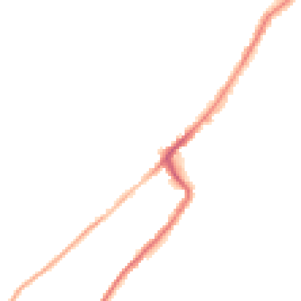 Night-time road noise heatmap for HD1 3TW