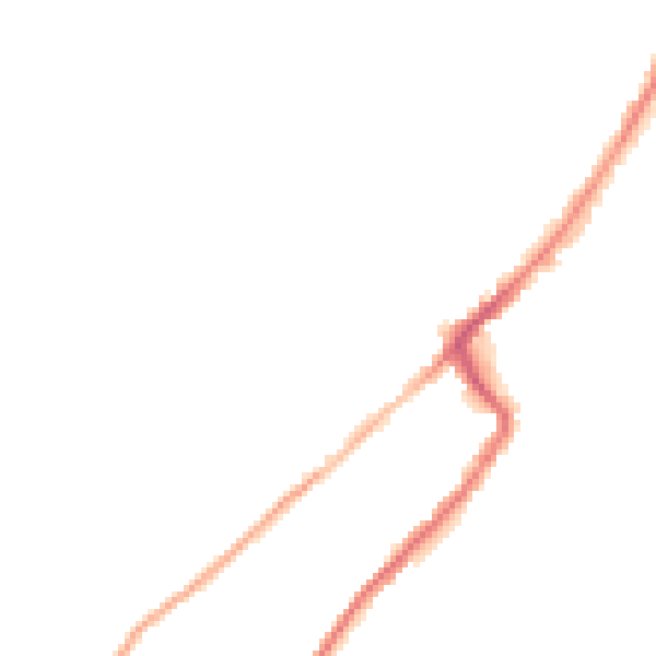 Night-time road noise heatmap for HD1 3UJ