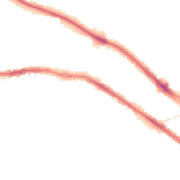 Night-time road noise heatmap for HD1 4EB