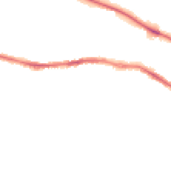 Night-time road noise heatmap for HD1 4LP