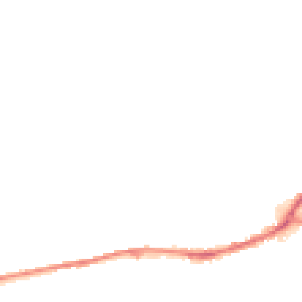 Night-time road noise heatmap for HD1 4SW