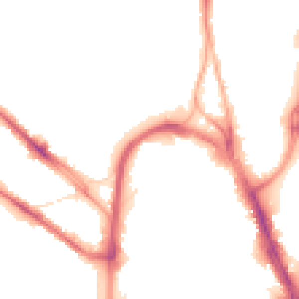 Night-time road noise heatmap for HD1 5BQ