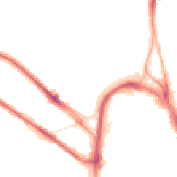 Night-time road noise heatmap for HD1 5BZ