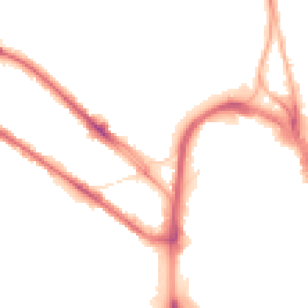 Night-time road noise heatmap for HD1 5DB