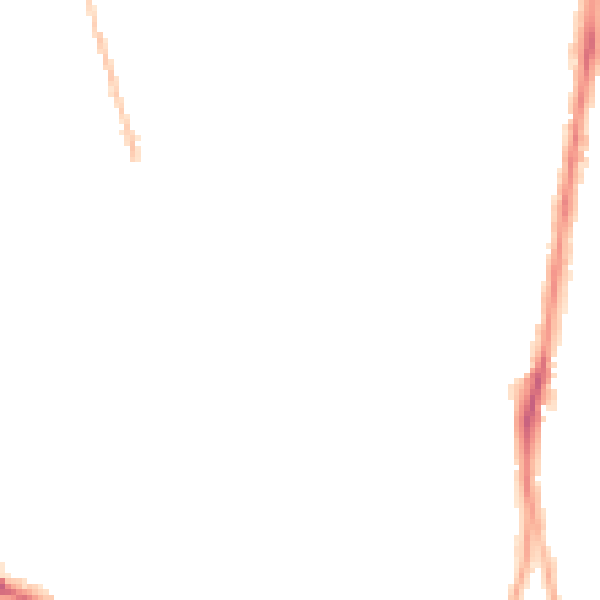 Night-time road noise heatmap for HD1 5EP