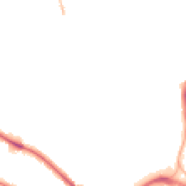 Night-time road noise heatmap for HD1 5HE