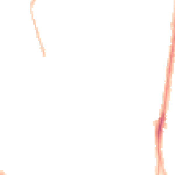 Night-time road noise heatmap for HD1 5HU
