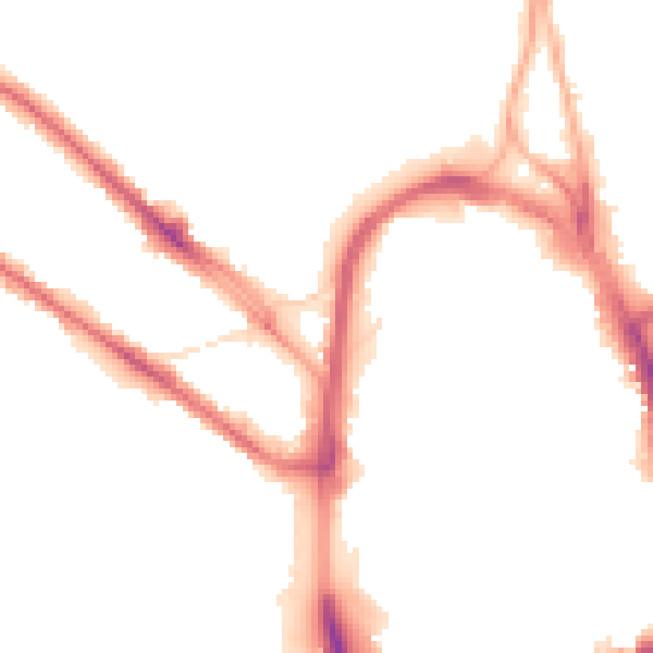 Night-time road noise heatmap for HD1 5JL