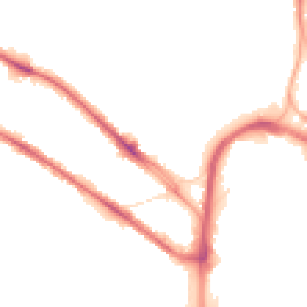 Night-time road noise heatmap for HD1 5LR