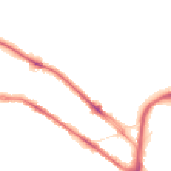 Night-time road noise heatmap for HD1 5NJ