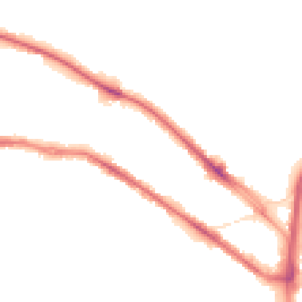 Night-time road noise heatmap for HD1 5QE