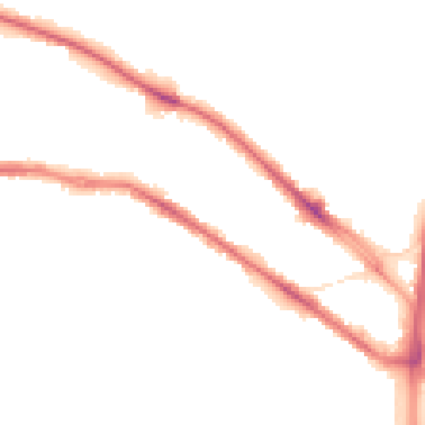 Night-time road noise heatmap for HD1 5QF