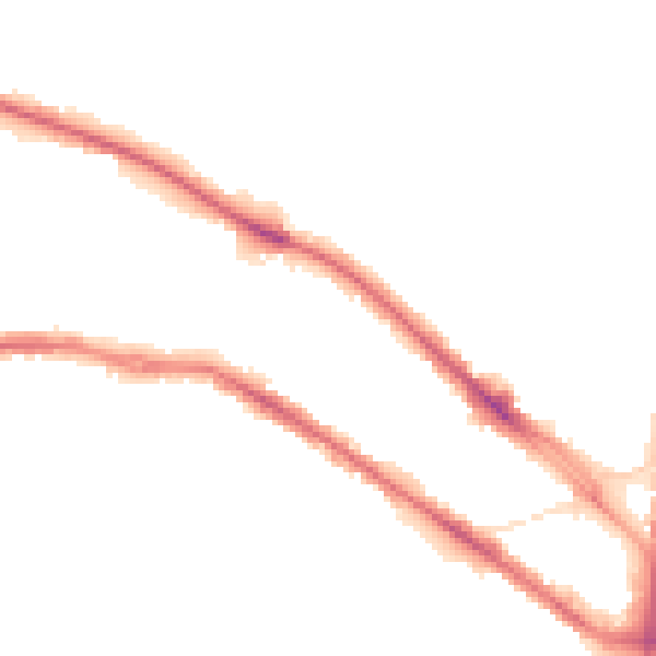 Night-time road noise heatmap for HD1 5QH