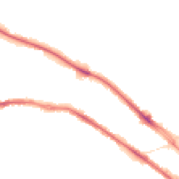 Night-time road noise heatmap for HD1 5QJ