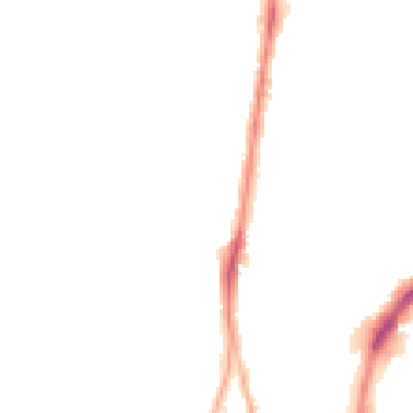Night-time road noise heatmap for HD1 6EJ