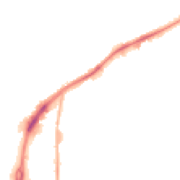 Night-time road noise heatmap for HD1 6PL