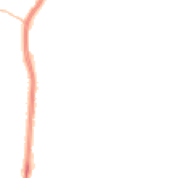 Night-time road noise heatmap for HD2 1BX