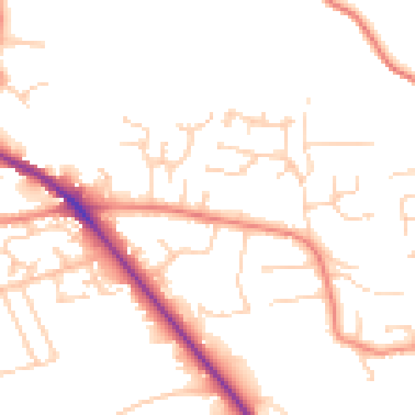 Daytime road noise heatmap for HD2 2ES