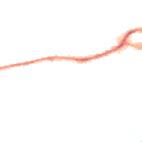 Night-time road noise heatmap for HD4 5AU
