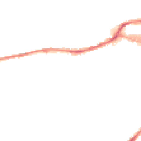 Night-time road noise heatmap for HD4 5BB