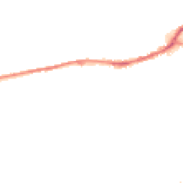 Night-time road noise heatmap for HD4 5BD