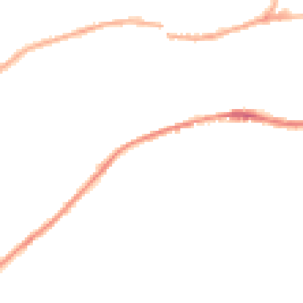 Night-time road noise heatmap for HD4 5BY