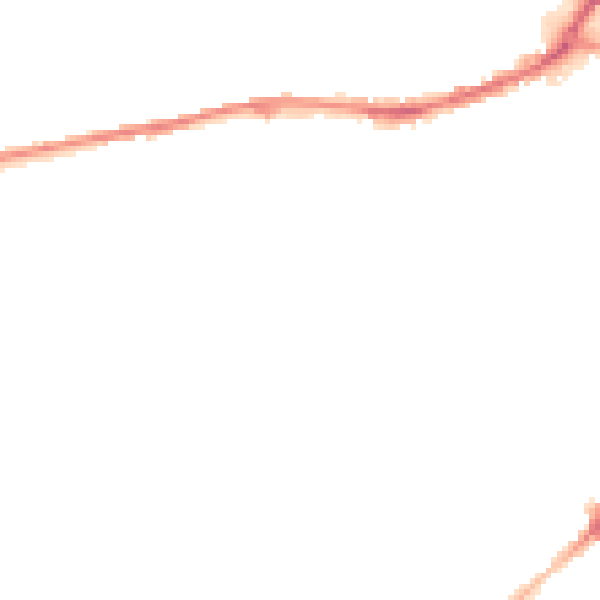 Night-time road noise heatmap for HD4 5DF