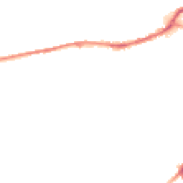 Night-time road noise heatmap for HD4 5DG