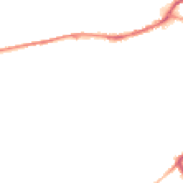 Night-time road noise heatmap for HD4 5DQ