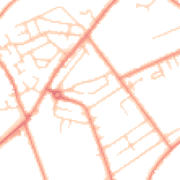 Daytime road noise heatmap for HD4 5LG