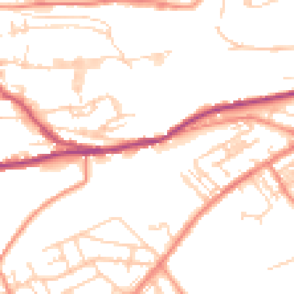 Daytime road noise heatmap for HD4 5SF
