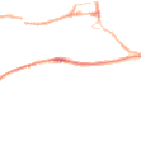 Night-time road noise heatmap for HD4 5TF