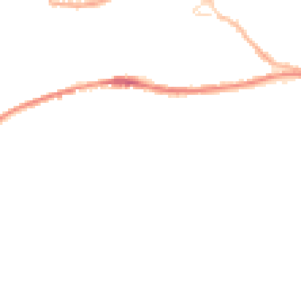 Night-time road noise heatmap for HD4 5TL