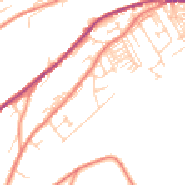 Daytime road noise heatmap for HD4 5UP