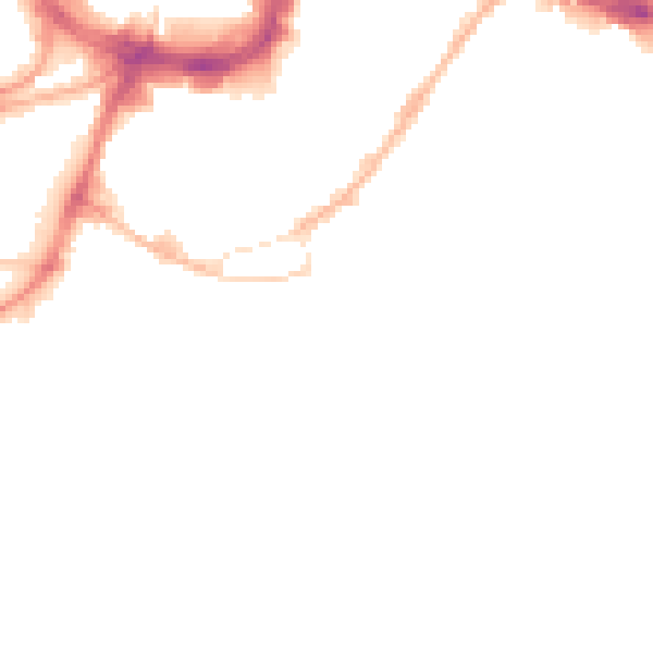 Night-time road noise heatmap for HD4 6AA
