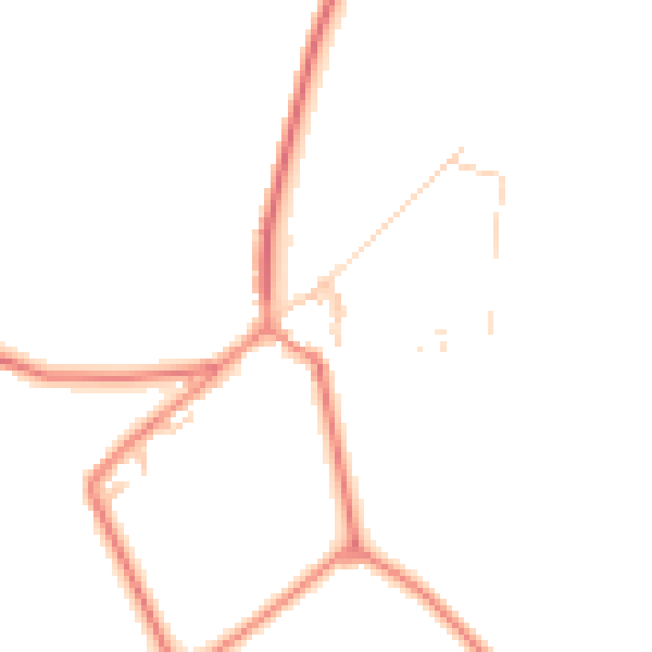 Daytime road noise heatmap for HD4 6AQ