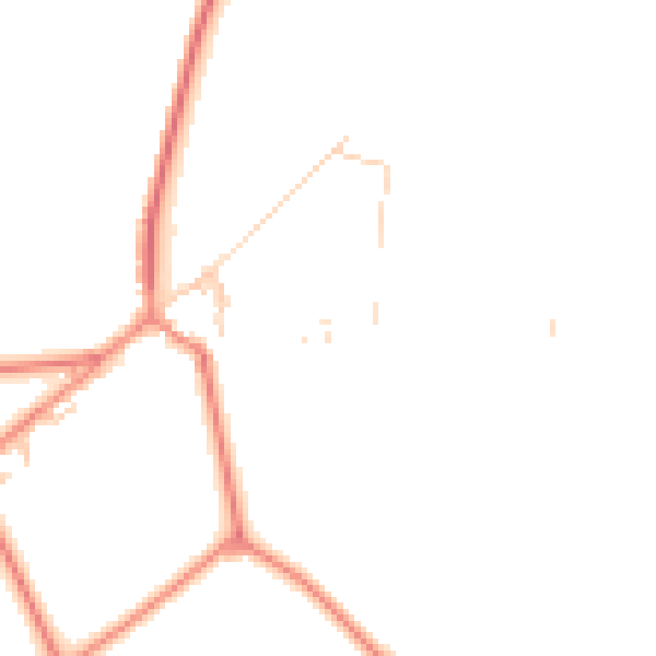 Daytime road noise heatmap for HD4 6BX