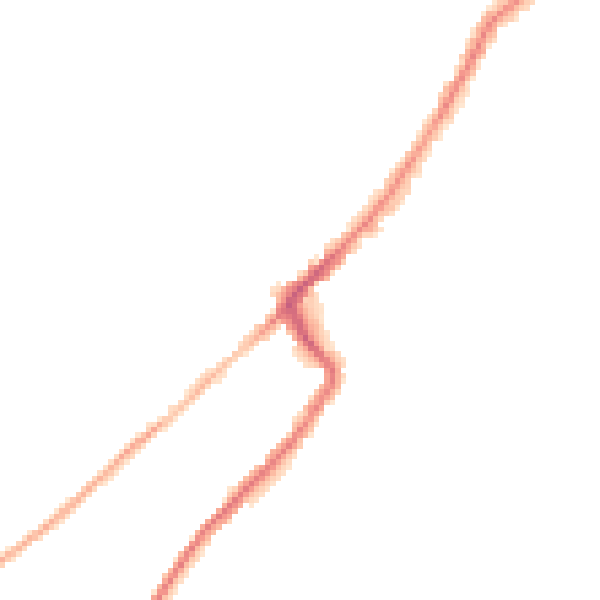 Night-time road noise heatmap for HD4 6EJ