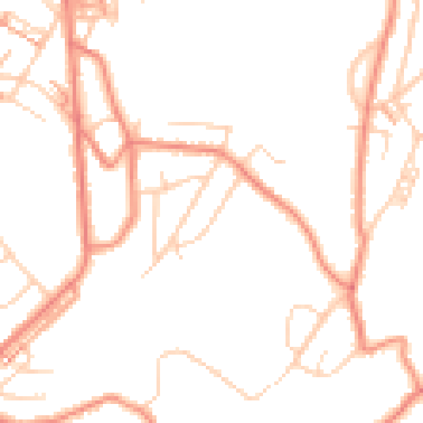 Daytime road noise heatmap for HD4 6PX