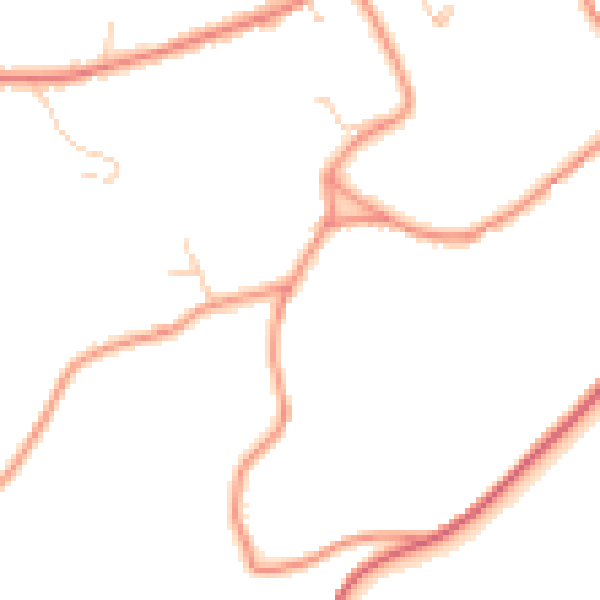 Daytime road noise heatmap for HD4 6SS