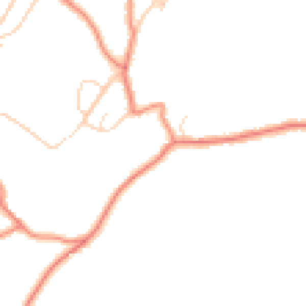 Daytime road noise heatmap for HD4 6TE