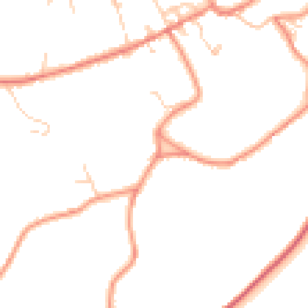 Daytime road noise heatmap for HD4 6TH