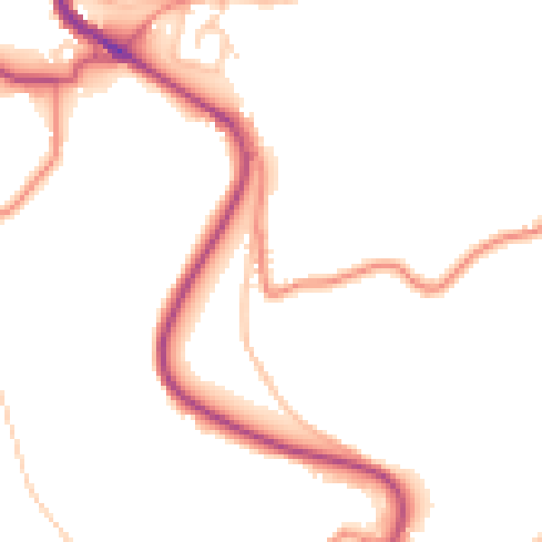 Daytime road noise heatmap for HD4 6TP