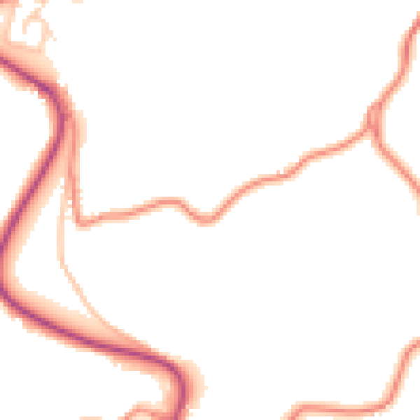 Daytime road noise heatmap for HD4 6TR