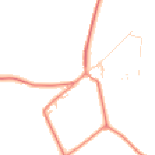 Daytime road noise heatmap for HD4 6UD